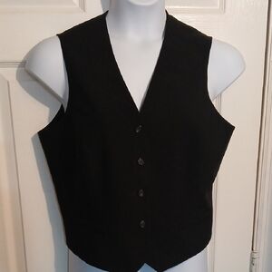 NY& Company Black Button-Up Vest. Sz. 16